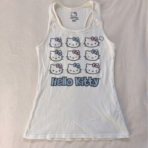 RARE Vintage Sanrio Hello Kitty Emotions Racerback Tank Top Junior’s Size L